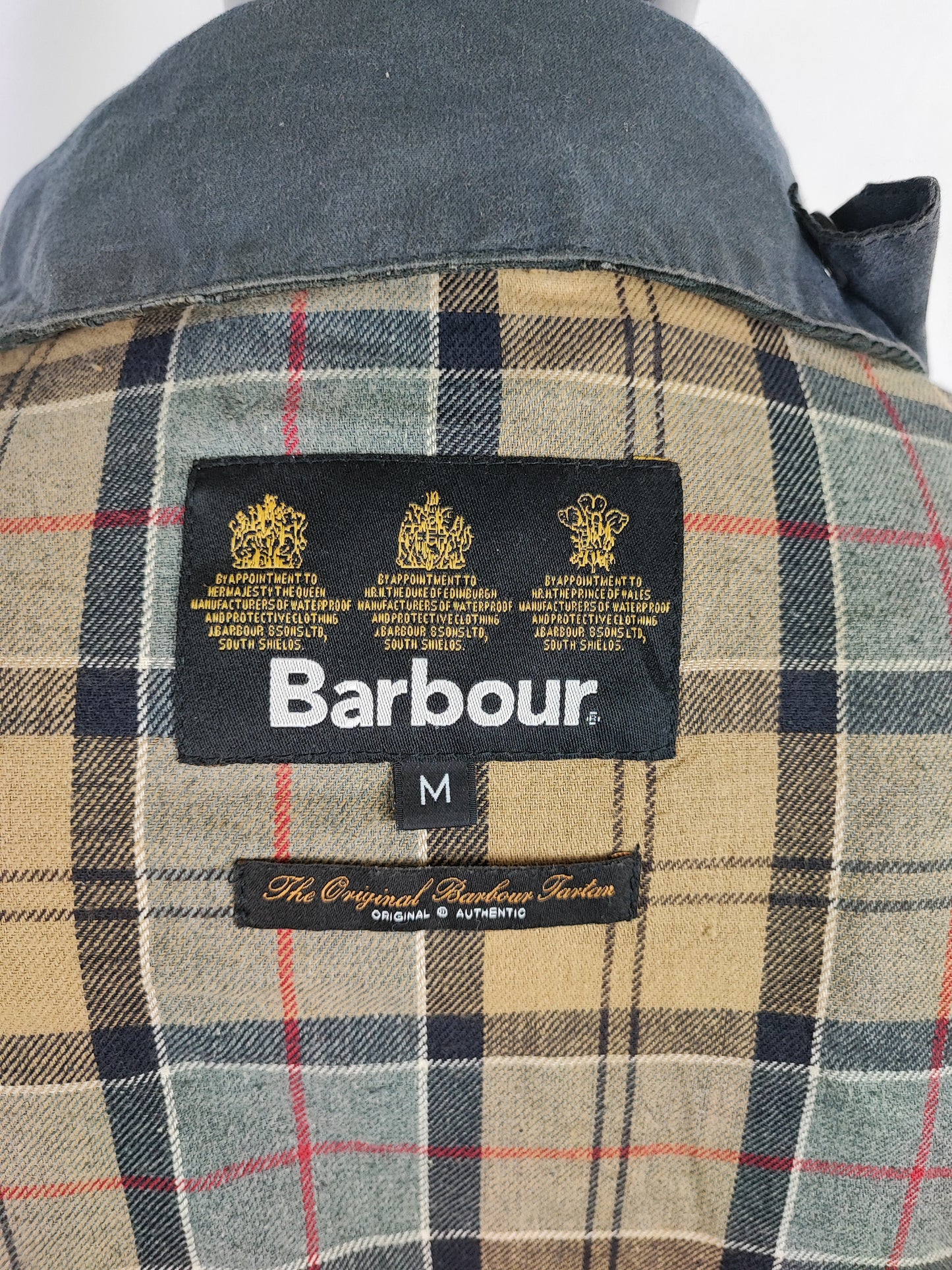 Giacca Barbour da uomo Blu notte Medium-Man Navy Wax Hurst Jacket Size M