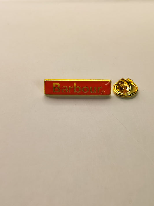 Spilla Barbour Arancione - Orange Barbour pin