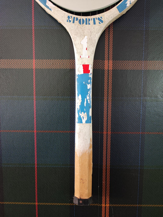 Racchetta Vintage in Legno con Specchio- Vintage Mirror tennis wood Racket