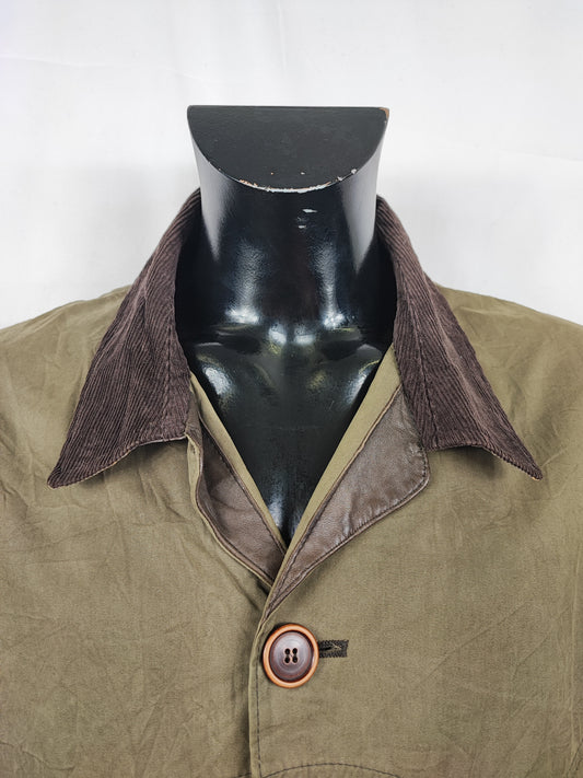 Giacca Barbour Uomo cotone verde Large - Man Green Barn Jacket size Large