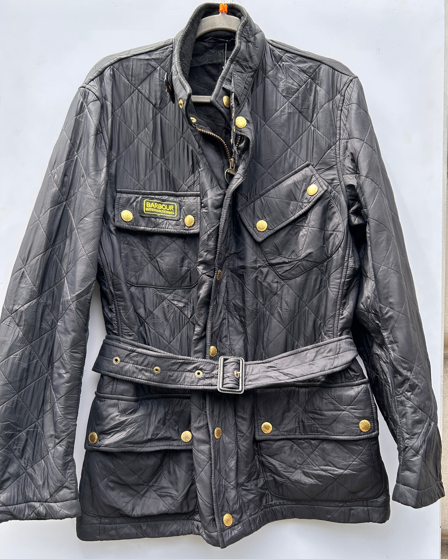 Barbour Giacca nera Uomo Polarquilt Medium Man Black Quilt Jacket Size M