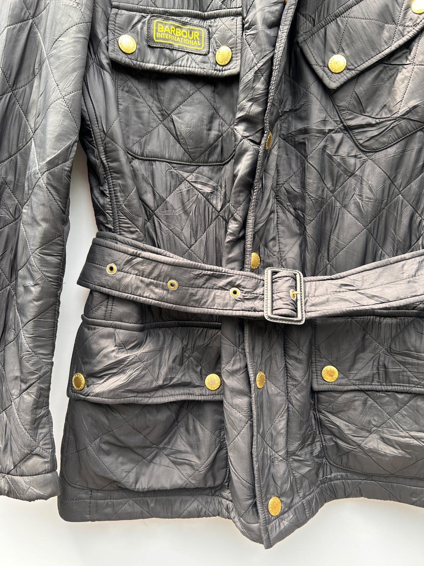 Barbour Giacca nera Uomo Polarquilt Medium Man Black Quilt Jacket Size M