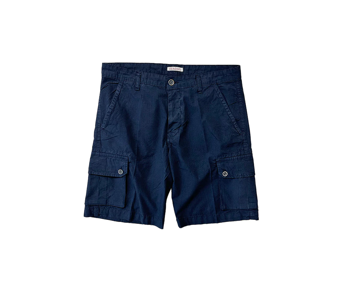 Cargo Short in cotone blu notte by Seadog 1990