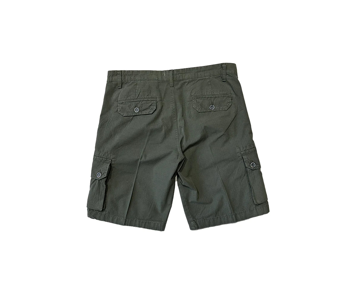 Cargo Short in cotone verde militare by Seadog 1990