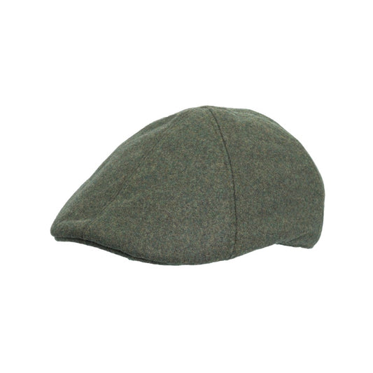 Coppola nuova inglese in lana a 6 spicchi verde scuro 6panel Wool Duck bill English cap