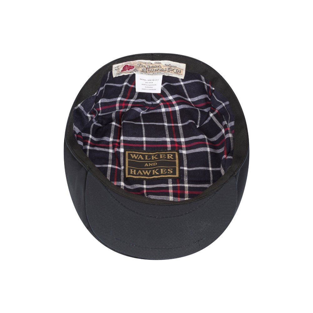 Coppola nuova cerata inglese liscia blu- New English Wax Navy Belton Cap