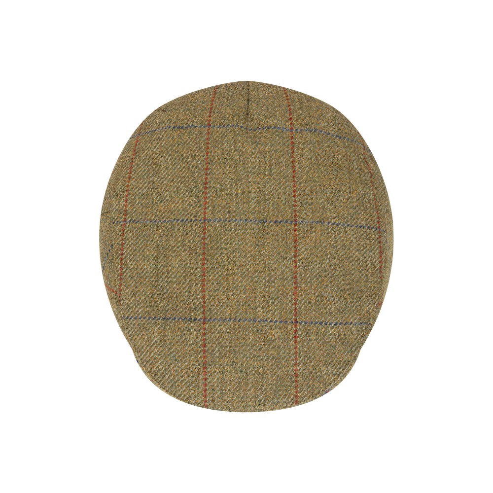Coppola in Tweed lana verde impermeabile - New Cambridge Wool Forest Green Tweed Cap Flat
