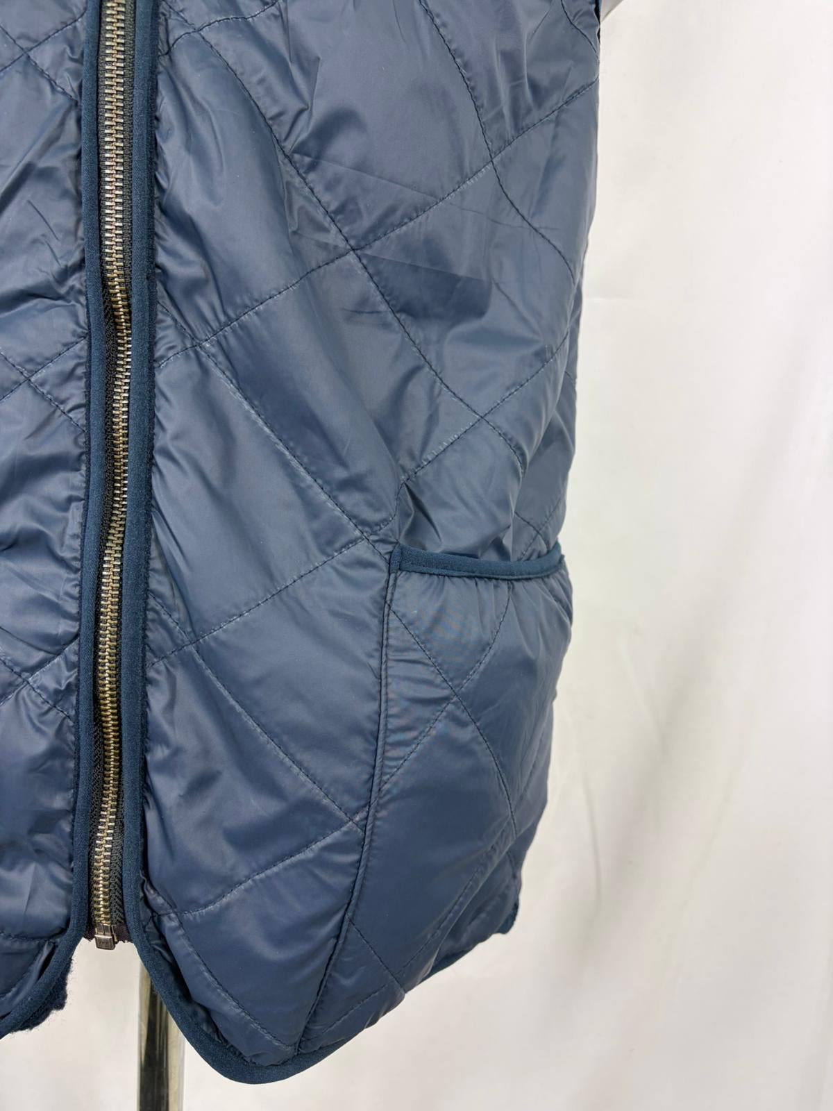 Gilet Imbottitura nuova Blu con zip compatibile per Barbour - Shop In London