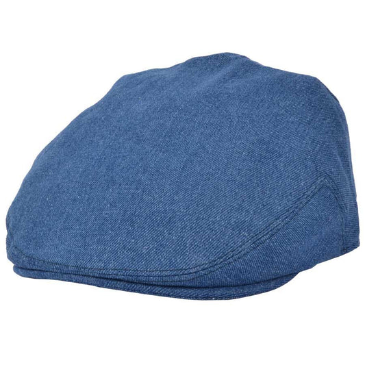 Coppola nuova inglese blu chiara in cotone  - New Light blue denim Flat Cap