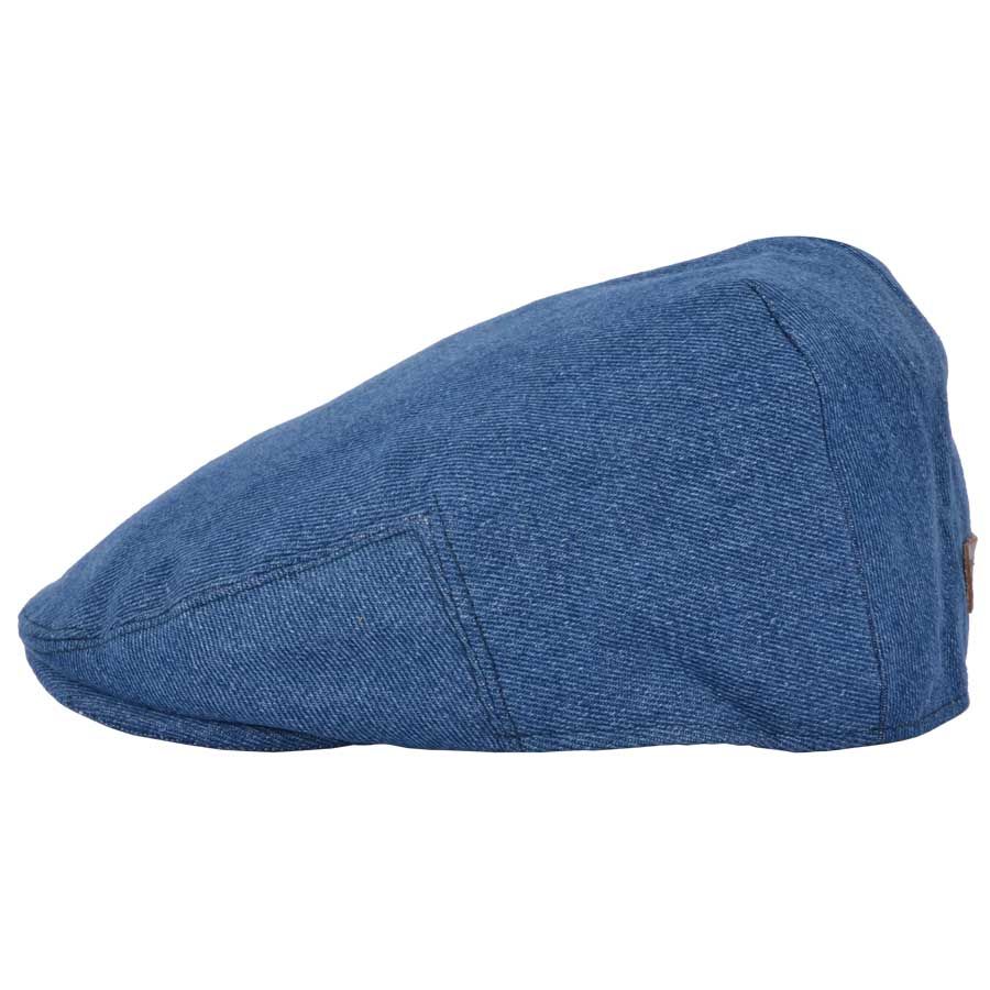 Coppola nuova inglese blu chiara in cotone - New Light blue denim Flat Cap