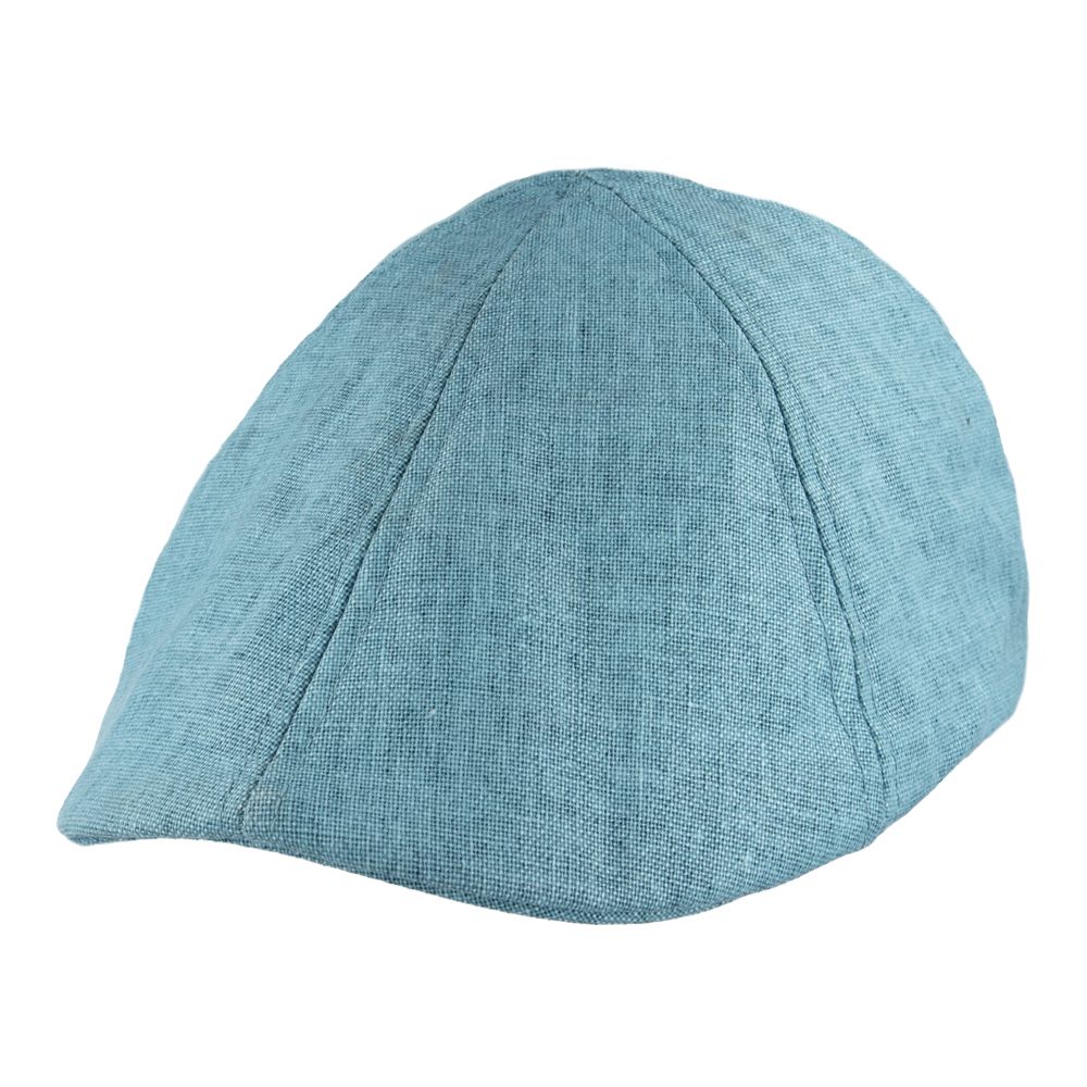 Coppola nuova inglese in lino blu chiaro - New English Duckbill linen Light blue Cap