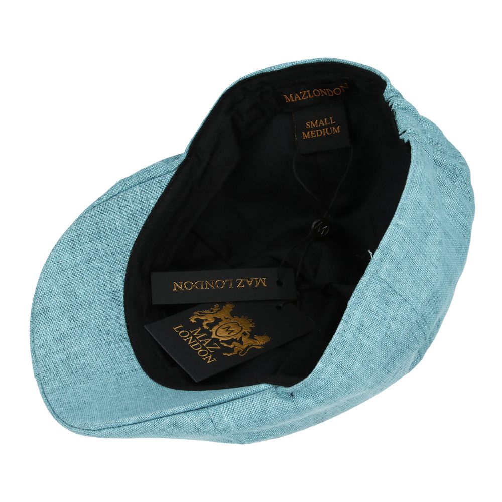 Coppola nuova inglese in lino blu chiaro - New English Duckbill linen Light blue Cap