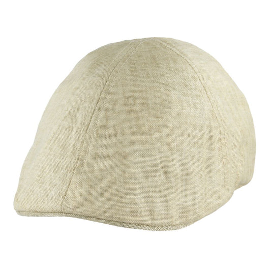 Coppola nuova inglese in lino beige - New English Duckbill linen Beige Cap