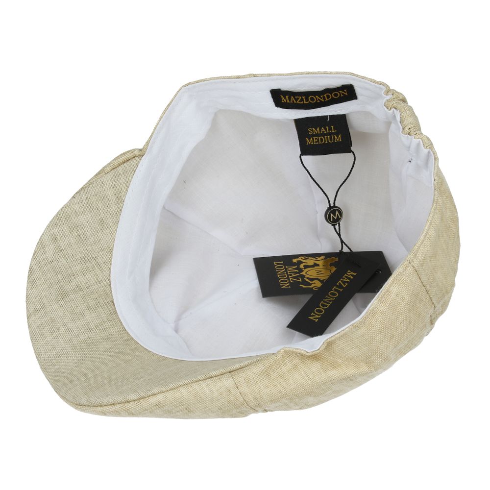 Coppola nuova inglese in lino beige - New English Duckbill linen Beige Cap