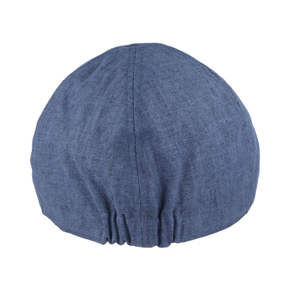 Coppola nuova inglese in lino blu - New English Duckbill linen blue Cap