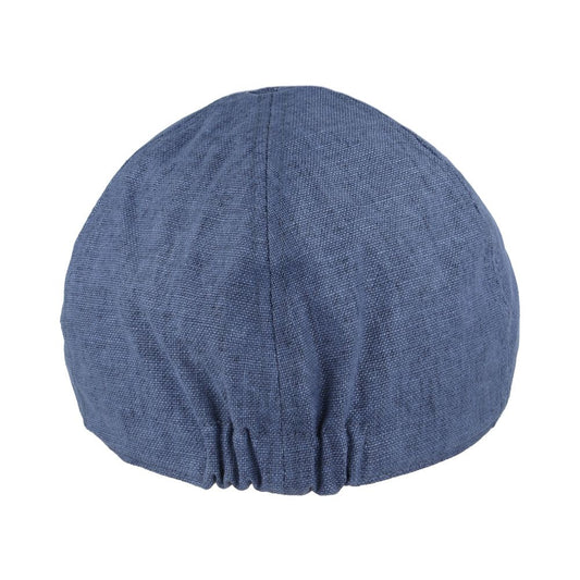 Coppola nuova inglese in lino blu - New English Duckbill linen blue Cap