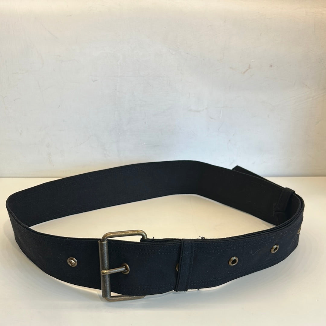 Cintura nera cerata per Barbour da moto - Black wax replacement belt