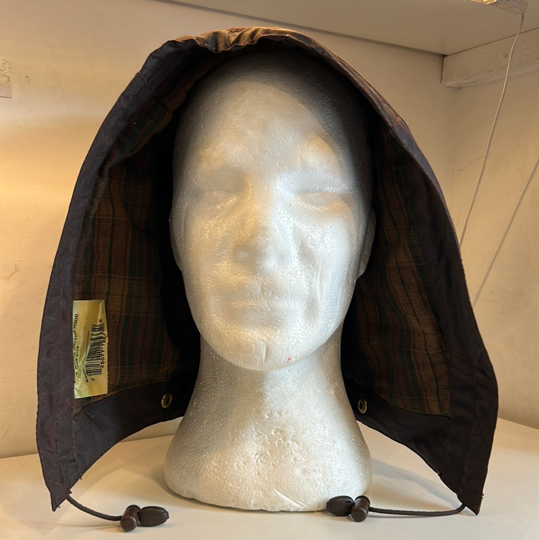 Cappuccio Marrone Barbour cerato Taglia Unica -Brown Waxed Hood