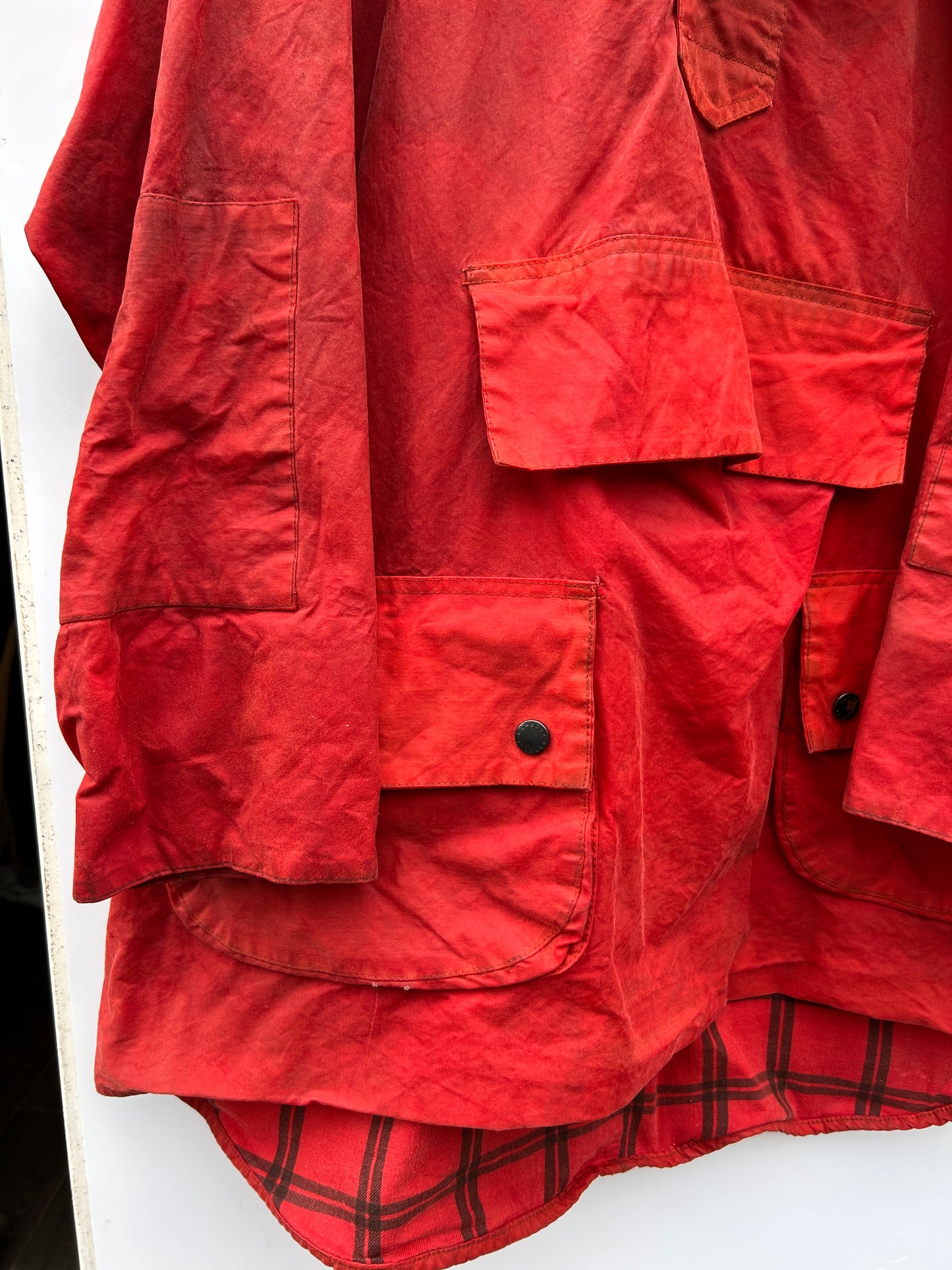 RARO Barbour Longshoreman Custom XL- Rare Vintage Red Longshoreman