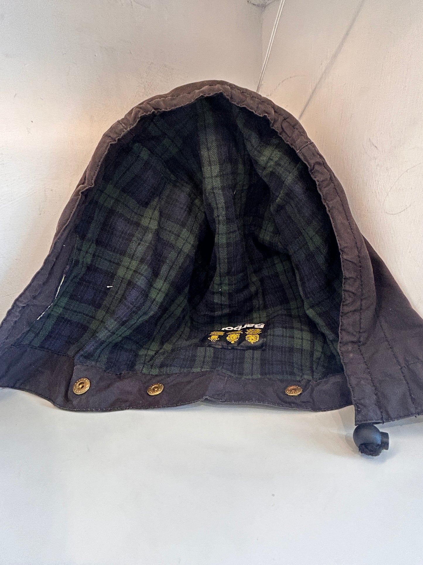 Cappuccio Barbour nero cerato Taglia Unica - Black Waxed Hood