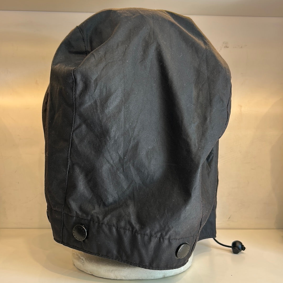 Cappuccio nero vintage Barbour cerato Taglia Unica - Black Waxed Hood
