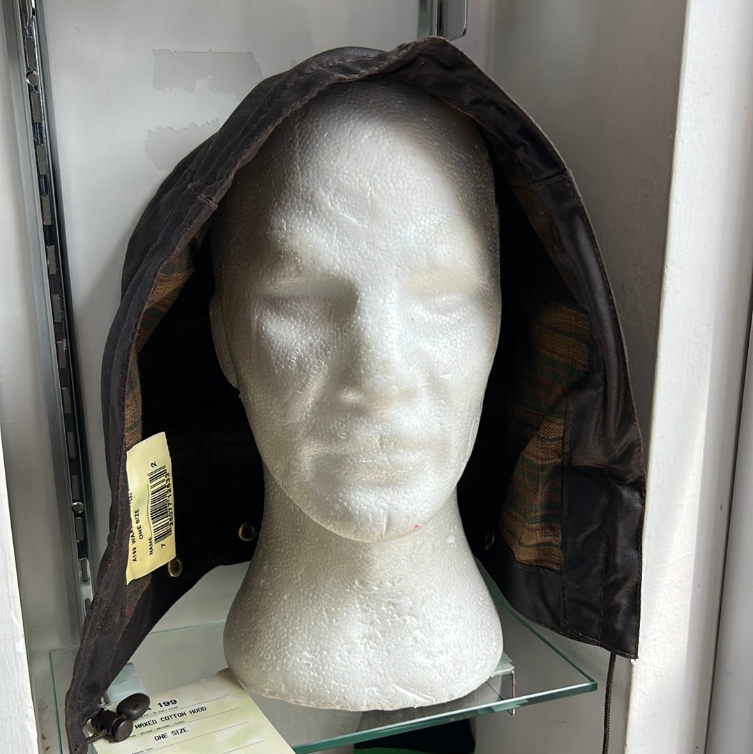 Cappuccio marrone vintage Barbour cerato Taglia Unica - Brown Waxed Hood