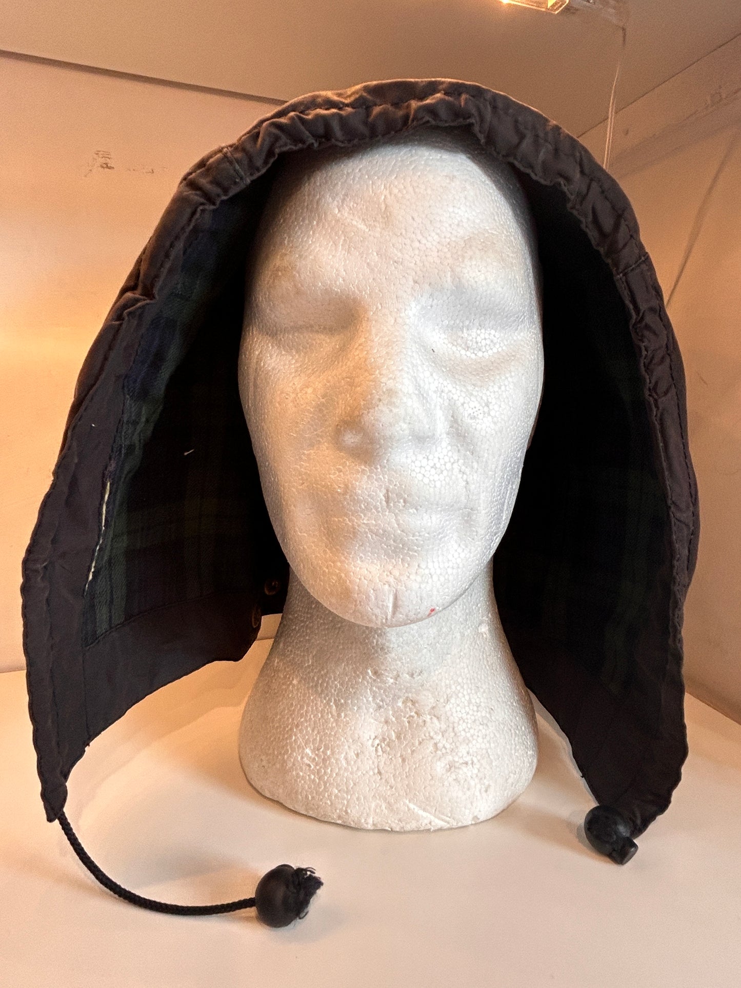 Cappuccio Barbour nero cerato Taglia Unica - Black Waxed Hood