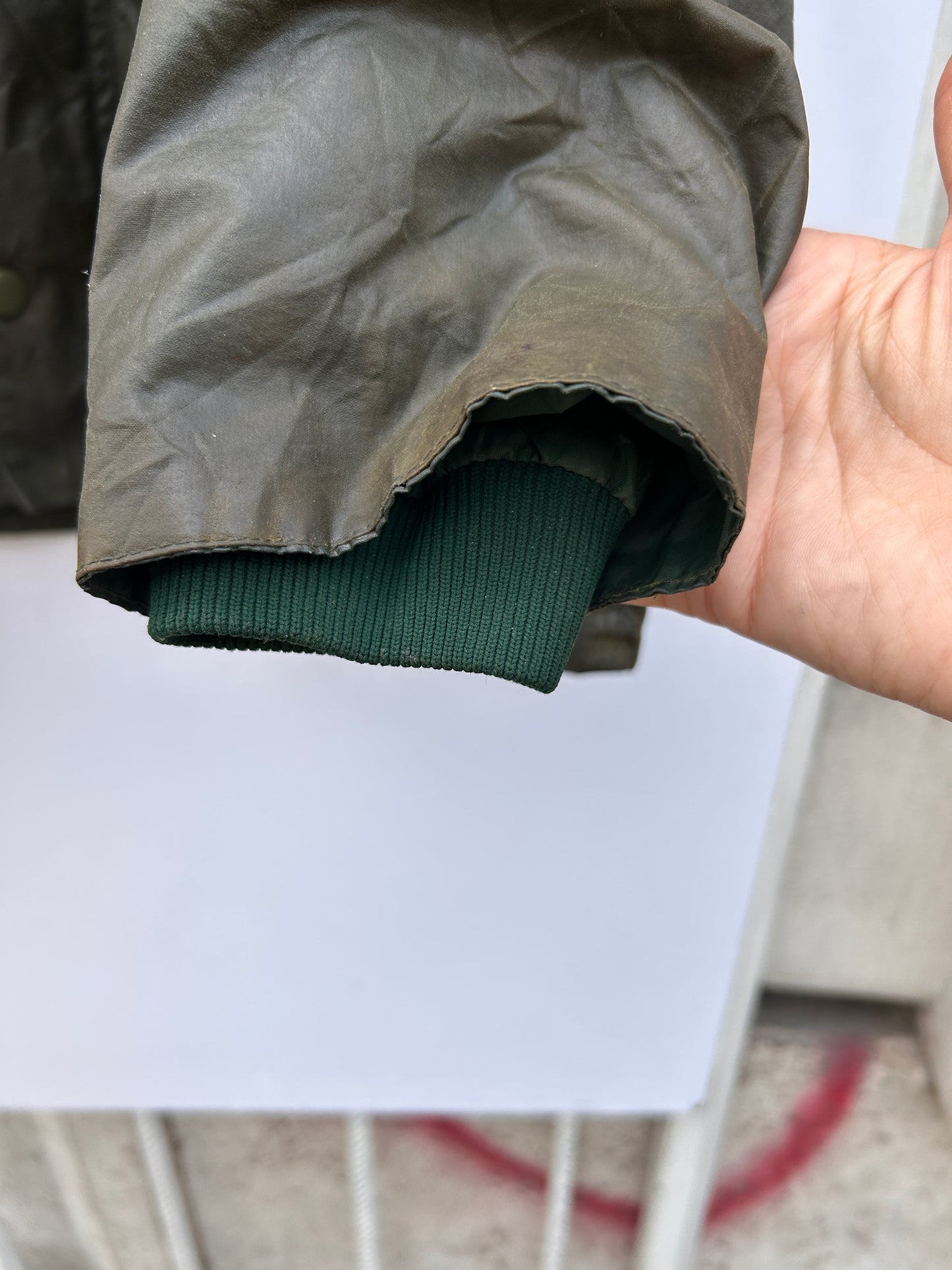 RARO Barbour Bedale verde cerato C36/91 CM Bedale C36 four pockets Waxed Jacket
