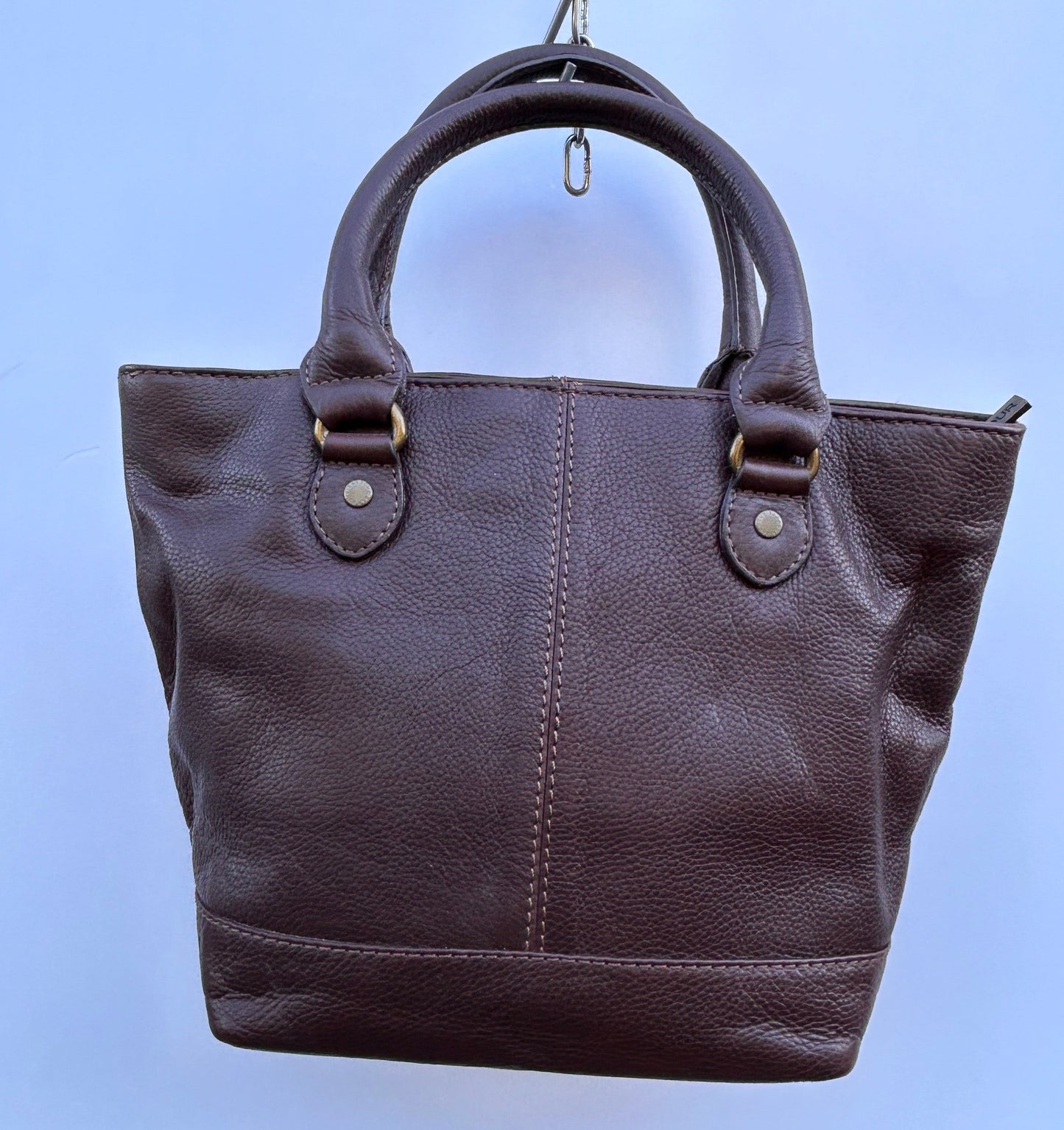 Borsa Barbour In Pelle Marrone - Brown Leather Small Shoulder Bag