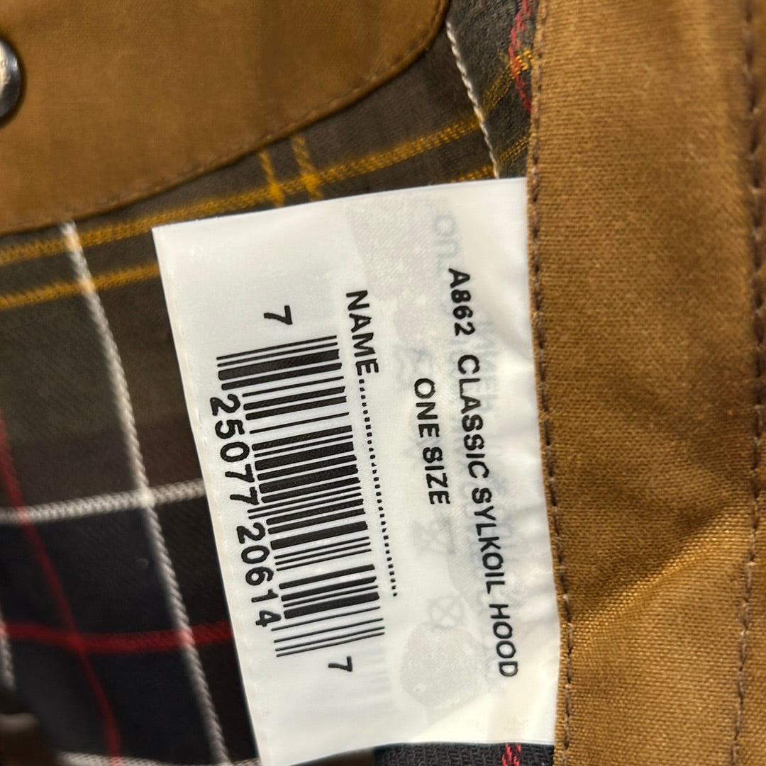 Cappuccio Cammello Barbour cerato Taglia Unica - Camel Waxed Hood