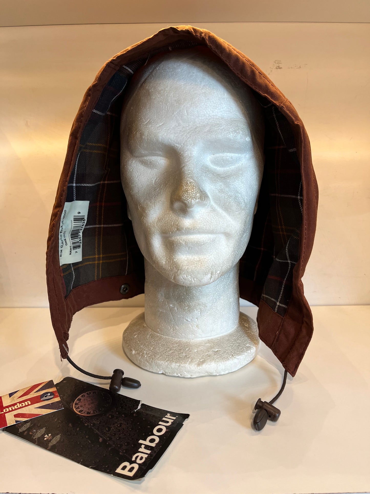 Cappuccio ruggine Barbour cerato Taglia Unica - rust Waxed Hood