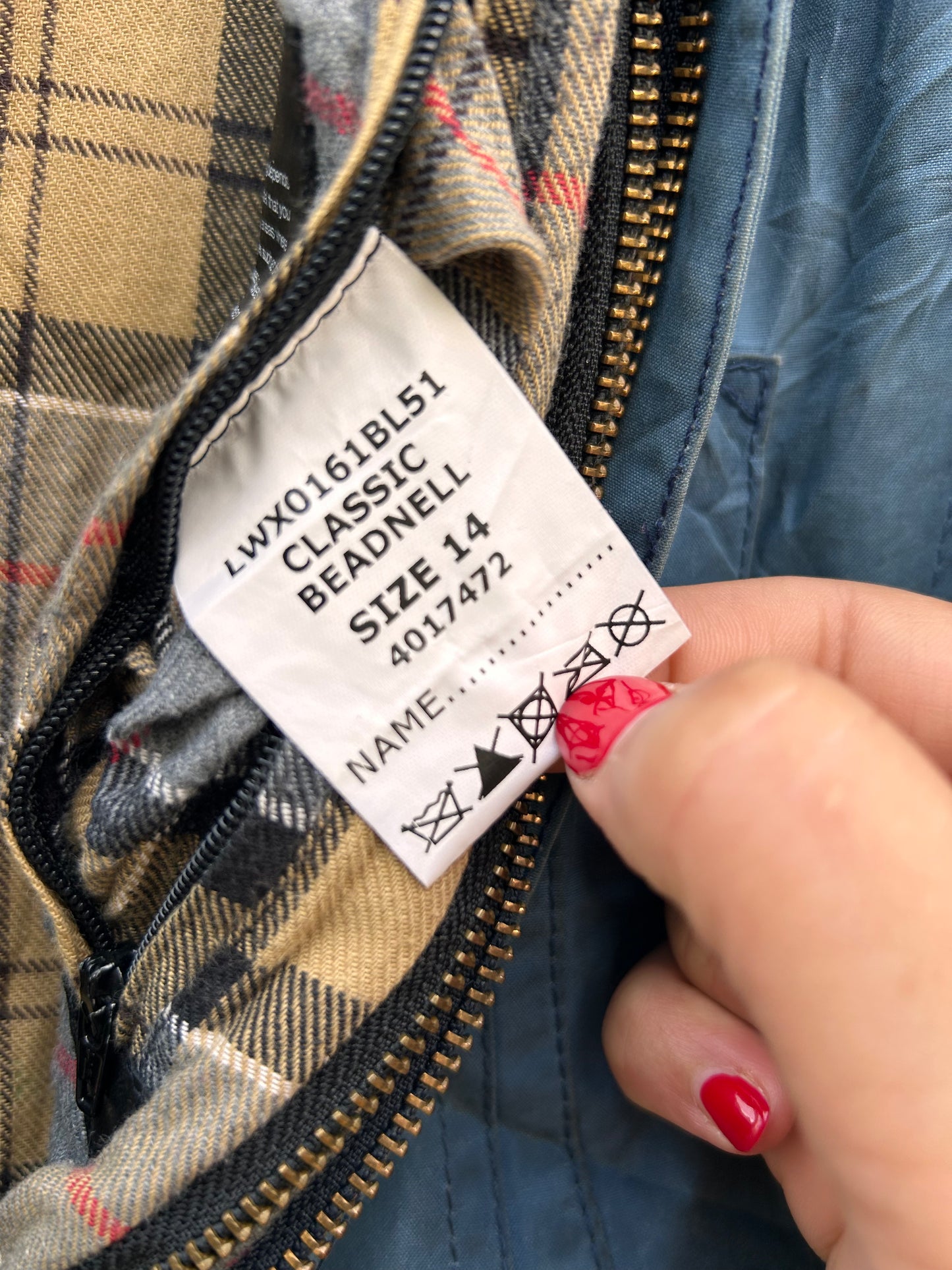Giacca Barbour donna Beadnell blu UK14 -Classic Blue Beadnell