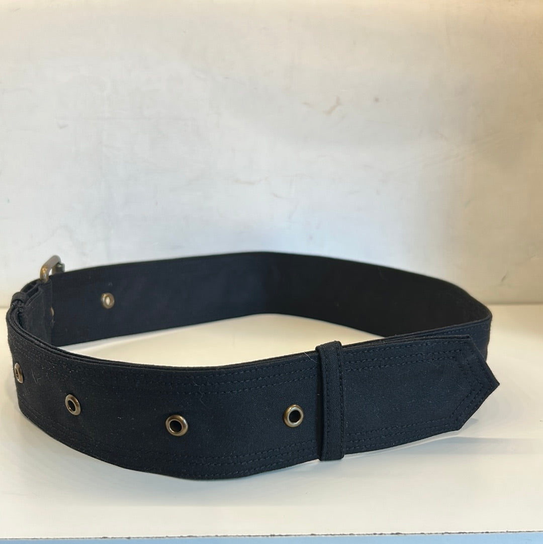 Cintura nera cerata per Barbour da moto - Black wax replacement belt