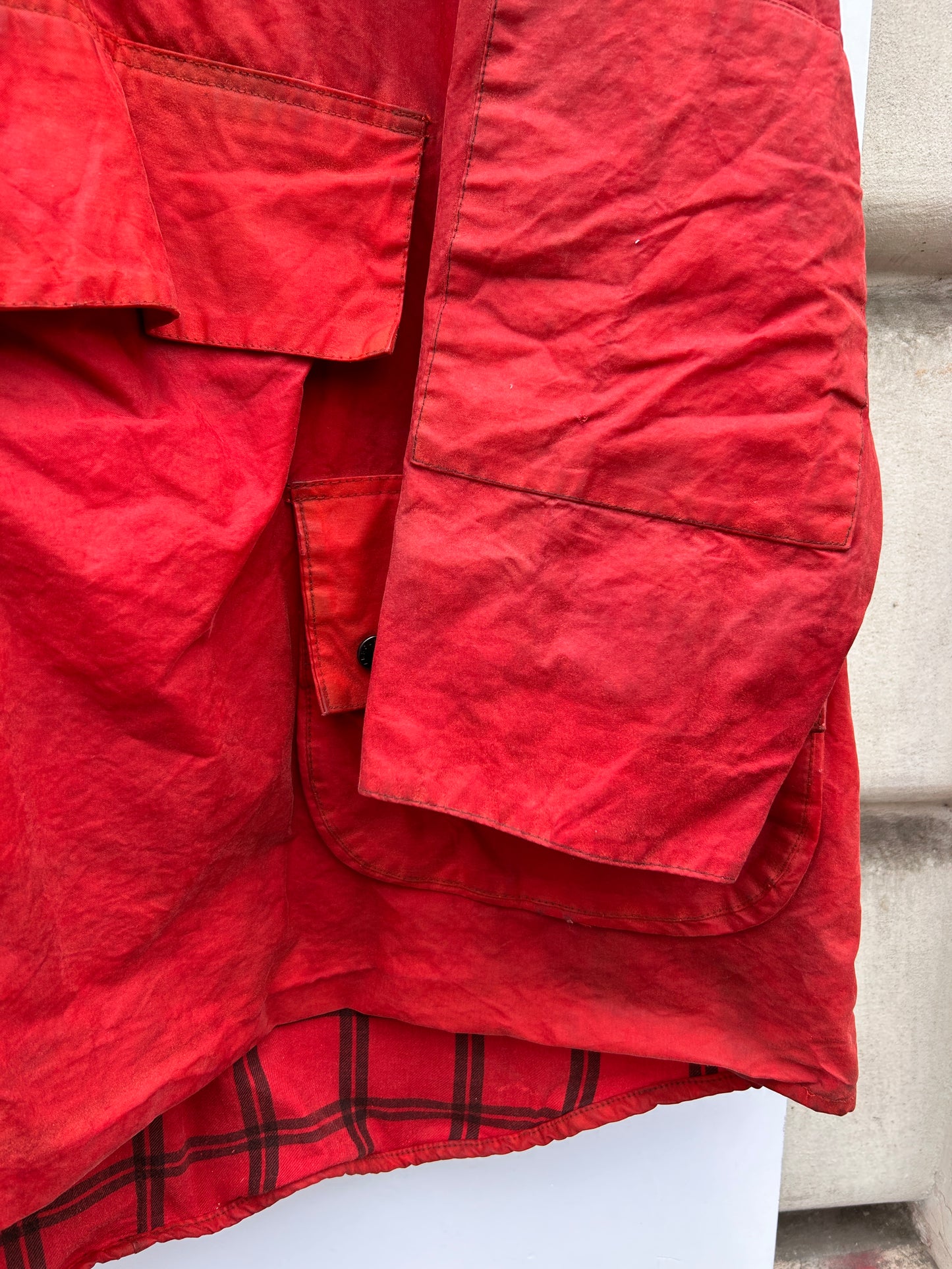 RARO Barbour Longshoreman Custom XL- Rare Vintage Red Longshoreman