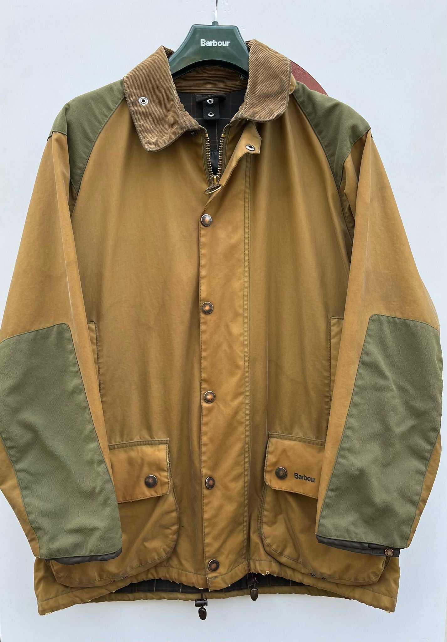 RARA Barbour Beaufort Sporting Jacket Beige c42/107 cm XL Beige Barbour Beaufort Sporting Jacket size c42