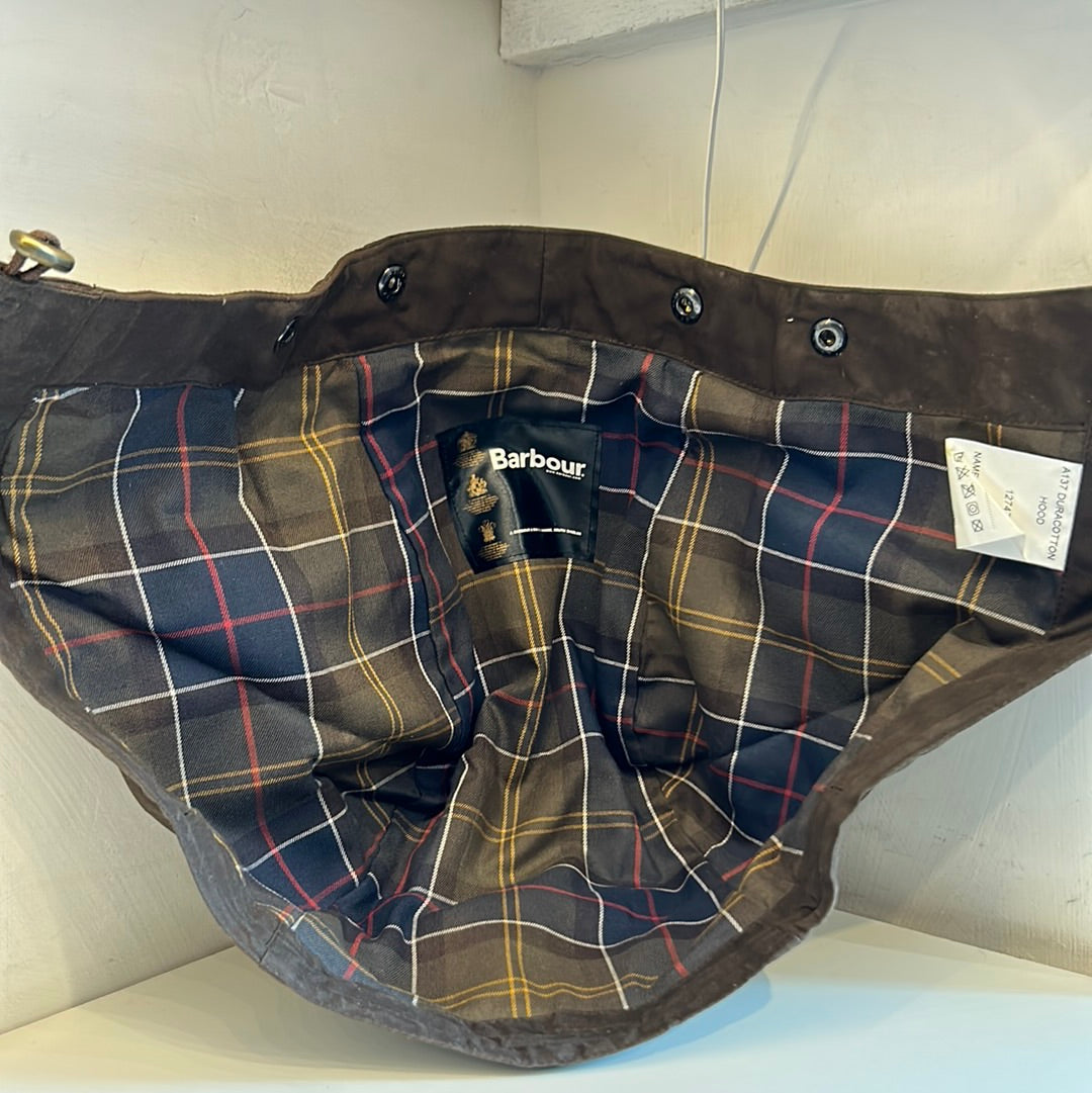 Cappuccio Barbour Marrone DURACOTTON Taglia Unica -Brown hood