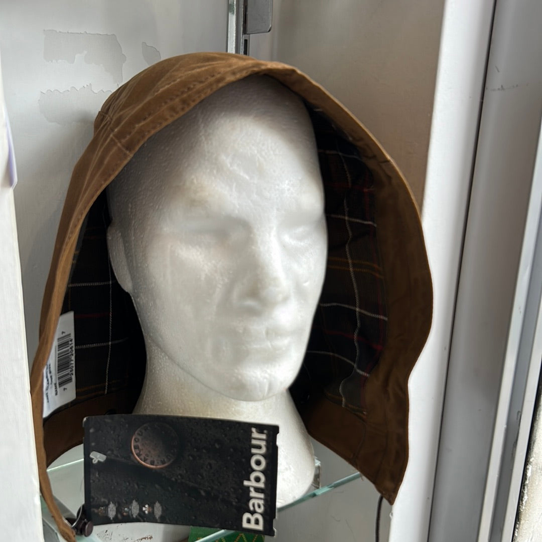 Cappuccio Cammello Barbour cerato Taglia Unica - Camel Waxed Hood