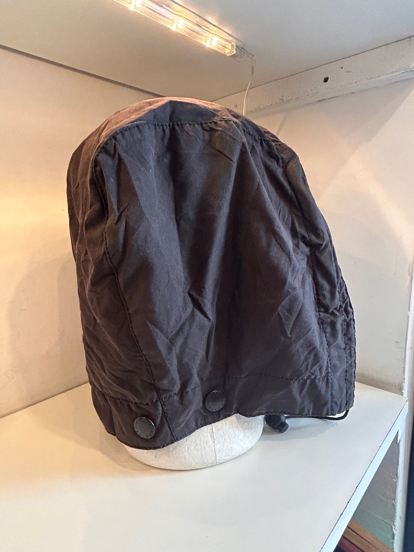 Cappuccio Barbour nero cerato Taglia Unica - Black Waxed Hood