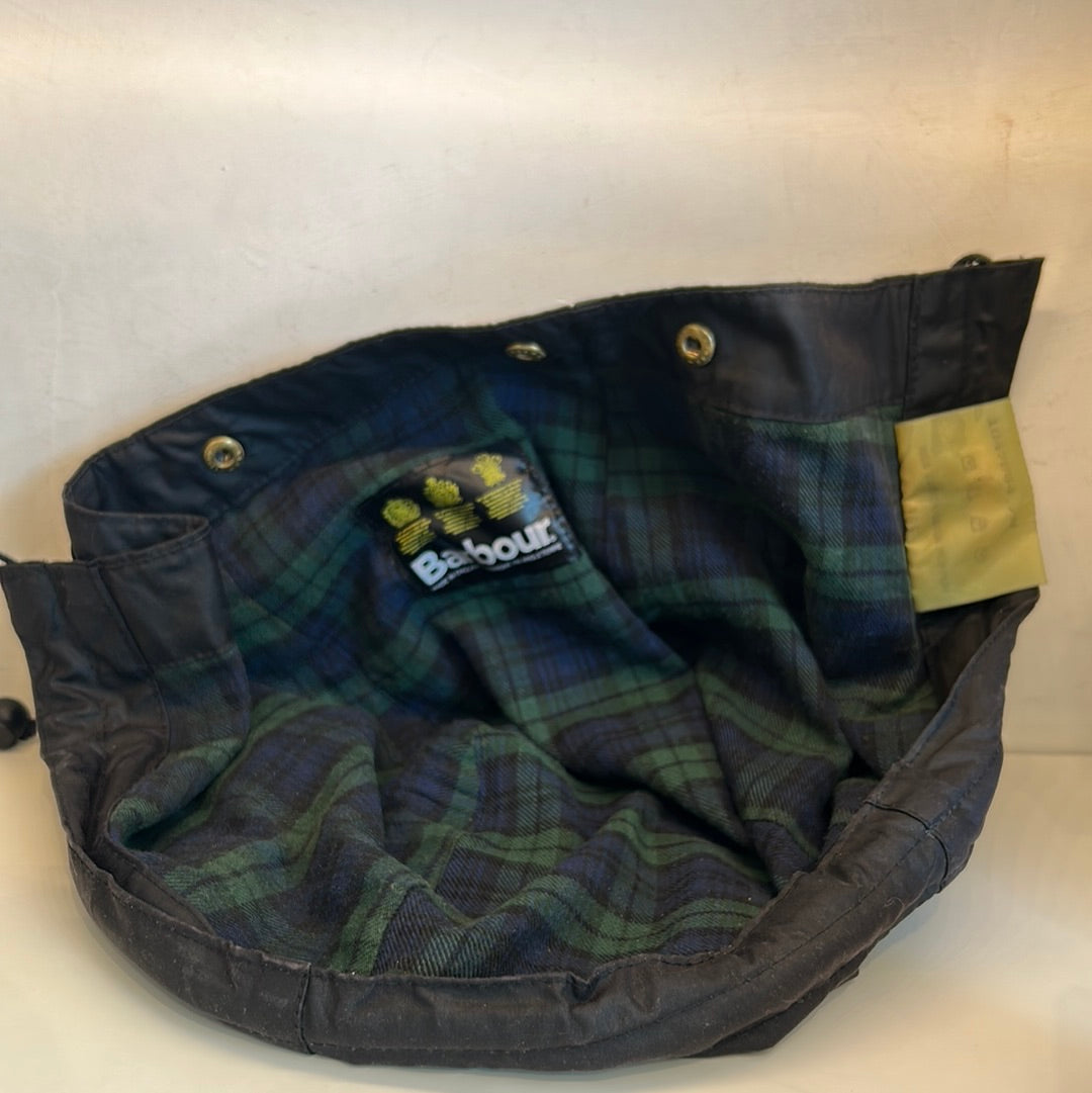 Cappuccio nero vintage Barbour cerato Taglia Unica - Black Waxed Hood