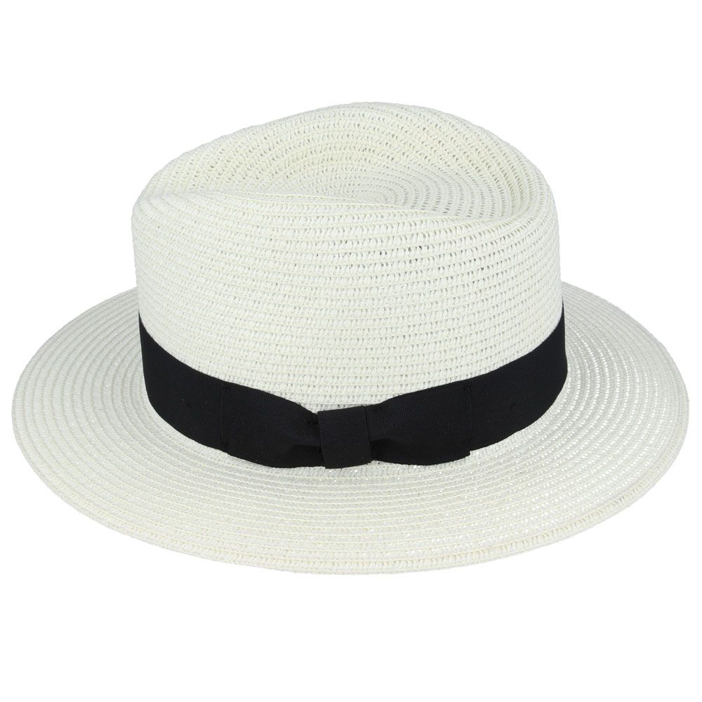 Cappello Fedora Unisex inglese estivo di paglia - Summer English Paper Straw Fedora Hat