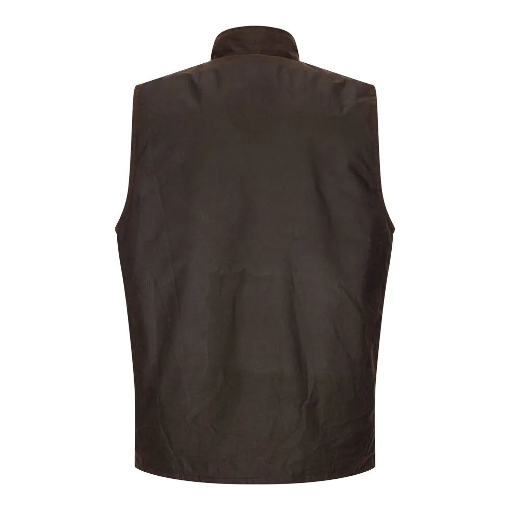 Gilet nuovo da uomo cerato inglese colore marrone - Man Wax Brown Gilet