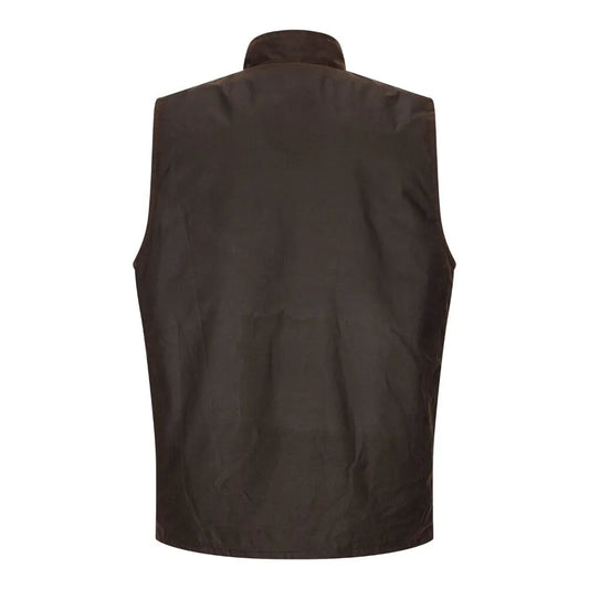 Gilet nuovo da uomo cerato inglese colore marrone - Man Wax Brown Gilet