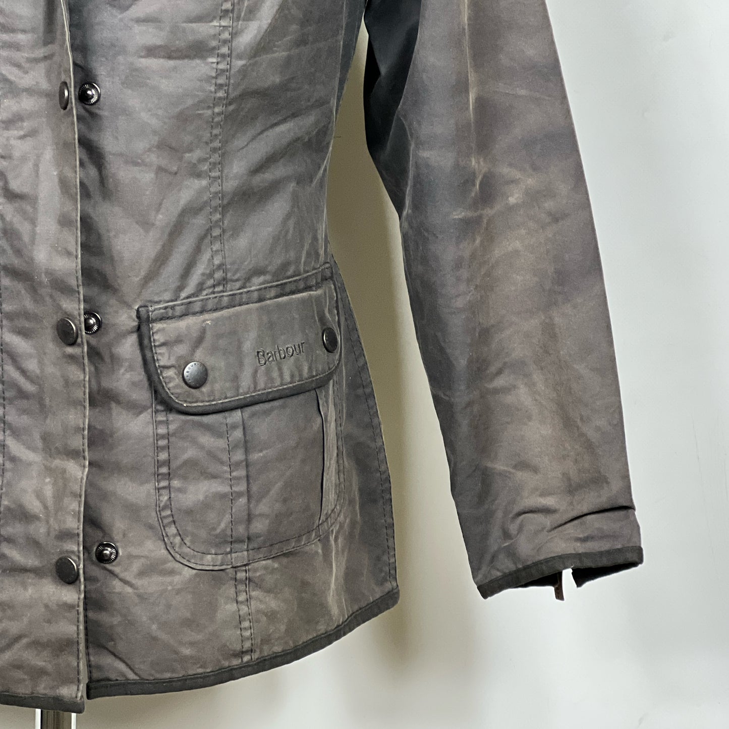 Giacca Barbour corta donna Utility Nera UK10 Black short Lady Utility jacket Small tg.40