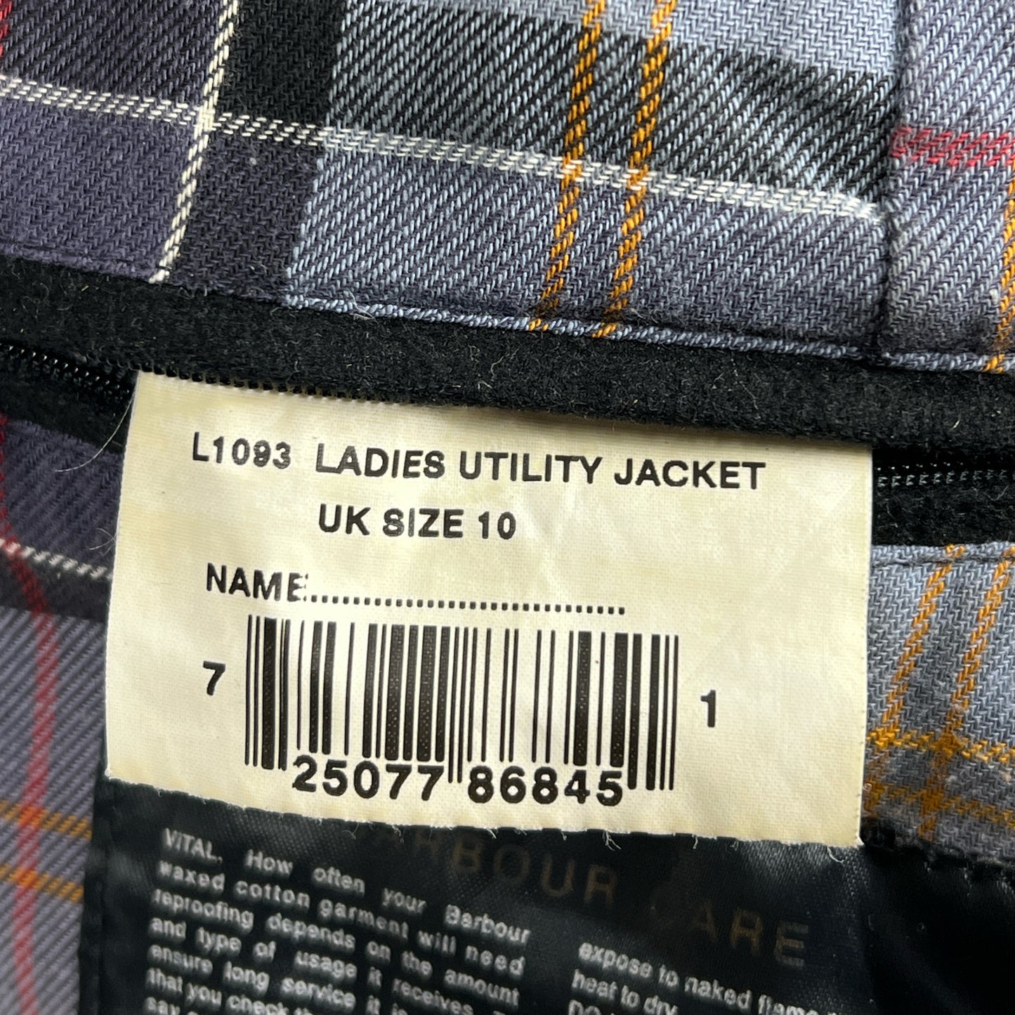 Giacca Barbour corta donna Utility Nera UK10 Black short Lady Utility jacket Small tg.40