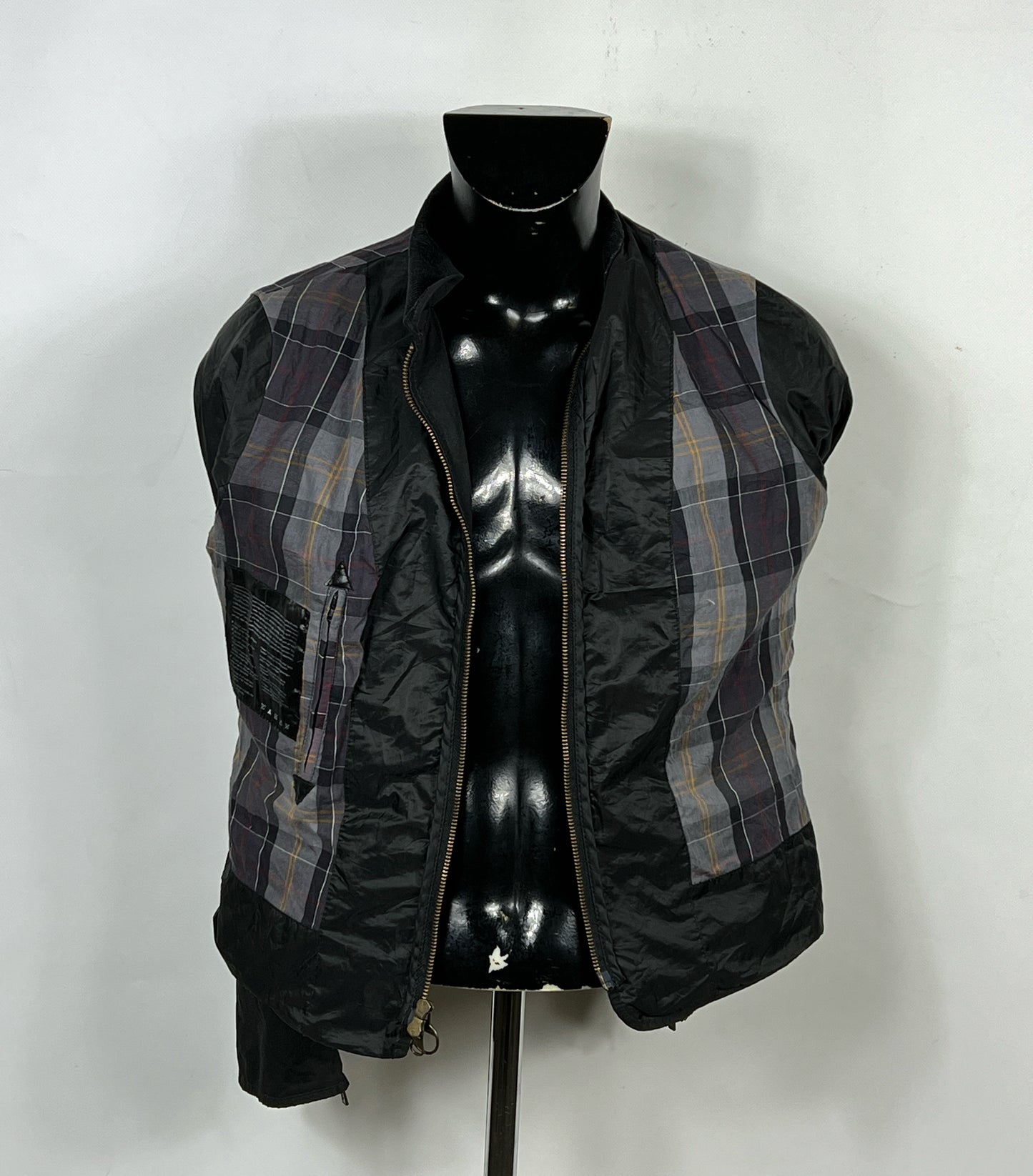 Giacca Barbour corta nera donna UK14 Tg. 44 Short Lady Calgary Black Jacket UK14