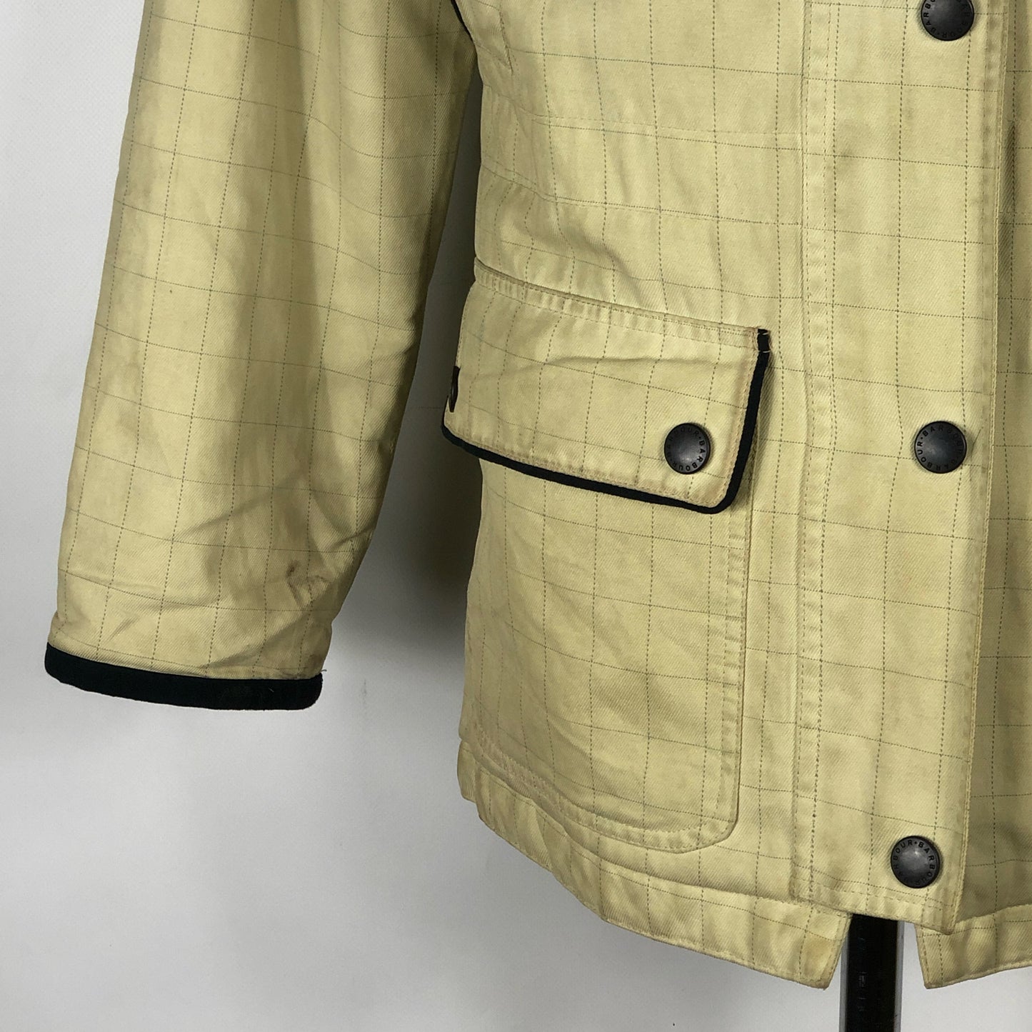 Barbour Giacca donna beige impermeabile Tg.38 Ladies Eventer Jacket Size UK8