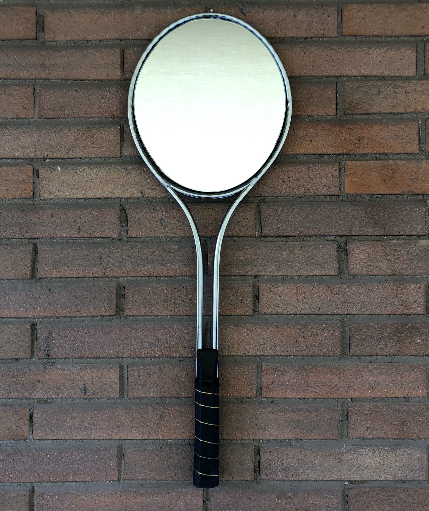 Racchetta da Tennis Vintage in acciaio trasformata a Specchio- Vintage mirror  Racket