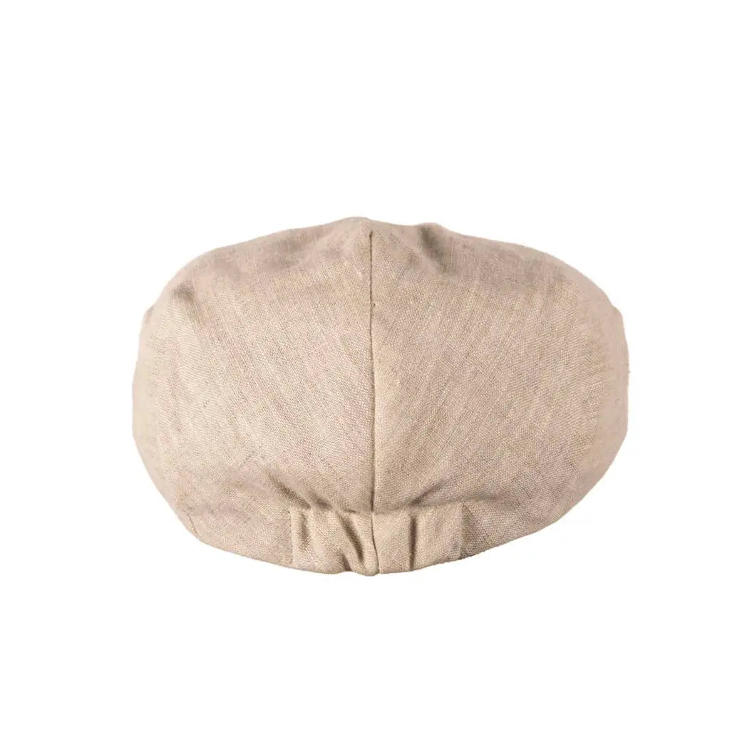 Coppola Flat cap inglese nuova in lino Beige taglia unica - Linen beige flat cap