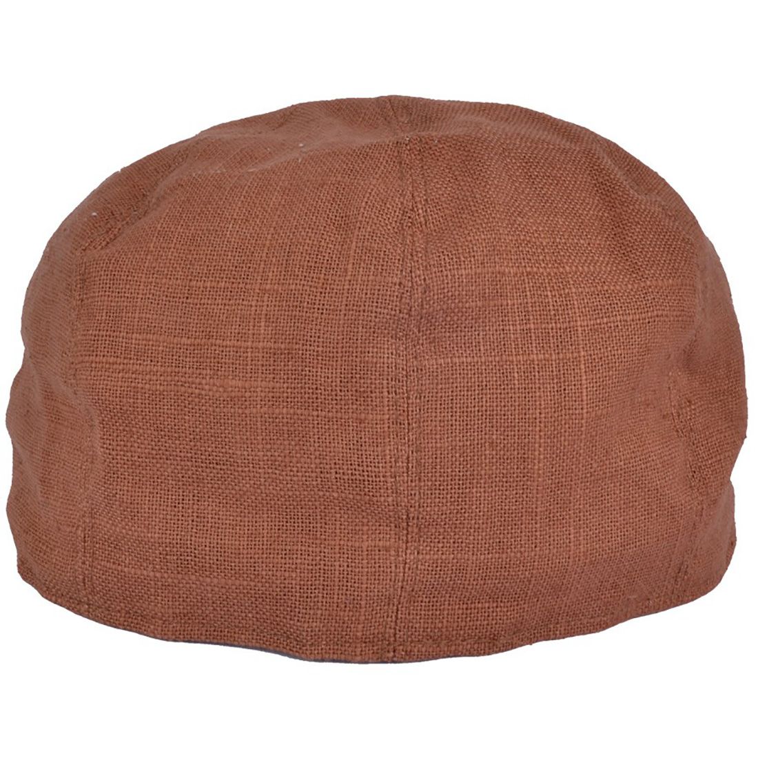 Coppola nuova inglese in lino Ruggine Newsboy Cap - Peaky Blinders Rust Linen Cap