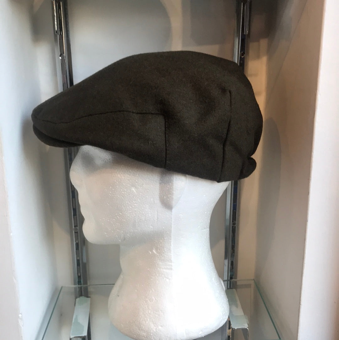 Coppola nuova inglese verde in lana - English New dark green Flat Cap